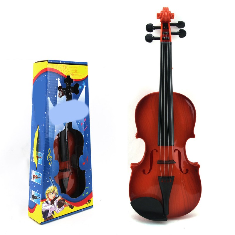 Simulation Violin Musical Toy Bow Beginner Kids Instrument Practice Birthday