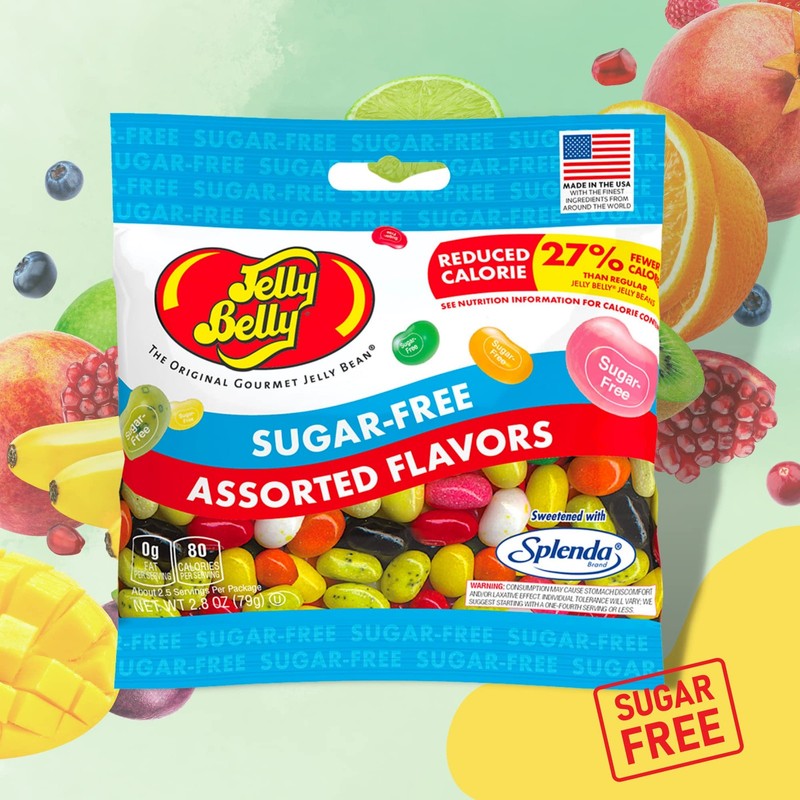 Sweetzo Sugar Free Jelly Beans, Sugar-free Chewy Candies In Assorted