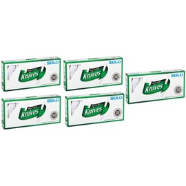 Solo White Heavyweight Knives, 500 Count (5 Pack)