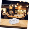 Ciieeo Elegant Marble Tissue Box Desktop Tissue Dispenser Decorative Home