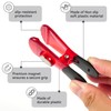 Yi Concept Magnetic Clips Set - Modern Plastic Clips, Red,