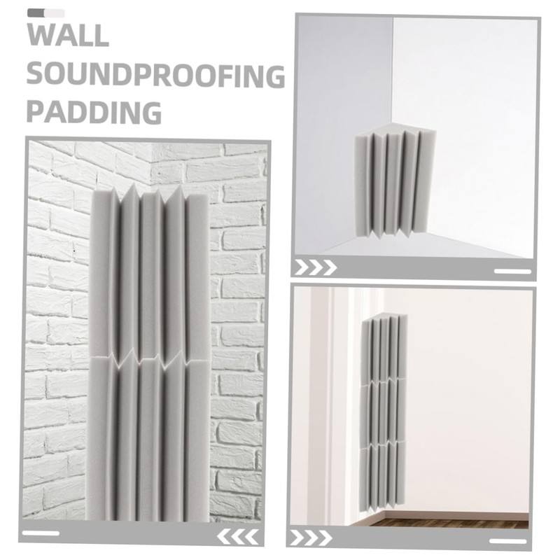 CORHAD Low Frequency Sound Insulation Cotton 6pcs Soundproofing Panels Wall