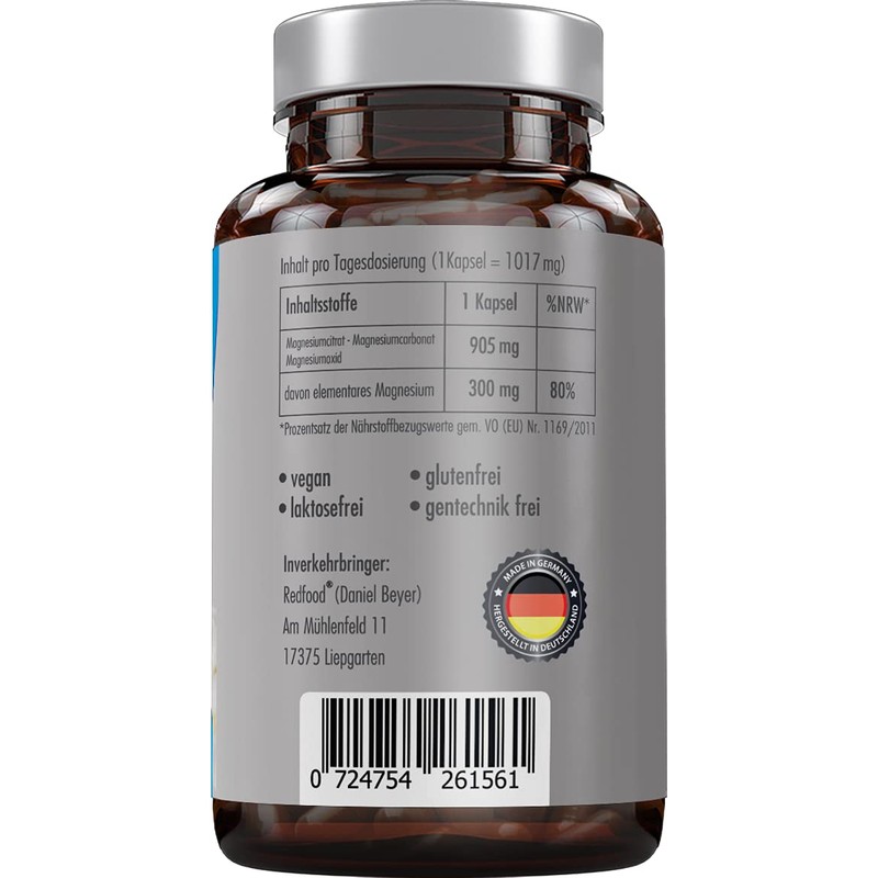 Magnesium V3 Capsules • 180 Capsules (6 Month Supply) 300mg