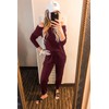 PRETTYGARDEN Women's Casual Long Sleeve Jumpsuit Crewneck One Off Shoulder