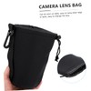 Operitacx 2PCS Neoprene Lens Pouch Bag Camera Lens Case with