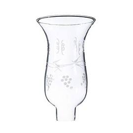 B&P Lamp® 1 5/8" X 8 1/4" Cut "Grapes" Hurricane Shade