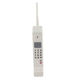 Vintage Brick Cellphone Model Ornament Retro Cellphone Model Old Fashioned Cellular Phone Model Ornament Vintage Simulation Photographic Props for Home Stage (White)