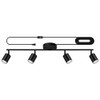 Plug in Track Lighting LED, Track Lighting Fixtures Ceiling, Black