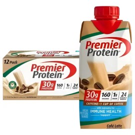 Premier Protein Malteada Café Latte 12 Pack                                                                                                           