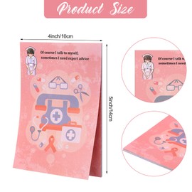Chinco 8 Pcs Funny Nurse Notepads Nurse Sticky Notes Self Adhesive Sarcastic Memo Pads Office Supplies for Hospital Nursing School Coworkers Writing Diary Lists Schedules, 4 x 5.5 Inch(Cute Style)