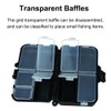 Small, Compact Fishing Tackle Box: Hooks, Lures, Baits Storage Container,