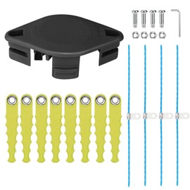 Yweller 18 Pieces 5132004559 RAC155 RAC158 Trimmer Blades in Double Blade Suitable for Ryobi OLT1825M, RY18LT25A-113P, RY18LT25A-120P 18V Cordless Grass Trimmer with Auto Feed, with Extra Strong
