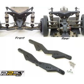 AJC Mods Losi 22 SCT 3.0 Drag Car Vertical Shock Tower Extension Relocator Front/Rear