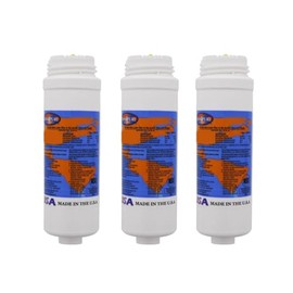 IPW Industries Inc-Omnipure - (Q5440) - 8" x 2.5" Q-Series Twist Off T40 GAC Filter 3 Pack
