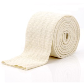 Elastic Tubular Support Bandage Sport Bandages Washable & Reusable for Large Knee Support Bandage Medium Thigh, Cotton Spandex White