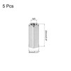 sourcing map M5x0.8mm Coupling Nuts, 5 Pcs 304 Stainless Steel