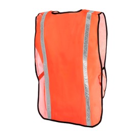JORESTECH Safety Vest High Visibility Orange Mesh with 1" Reflective Tape VL-01 (One Size Fits Most)