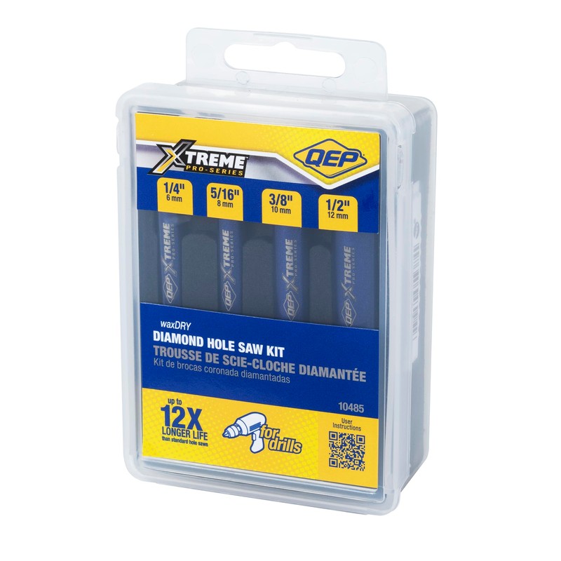 QEP Xtreme Wax/Dry Diamond Hole Saw Kit
