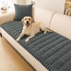 Smiry Couch Cover for Dogs Washable, Non Slip Fuzzy Pet