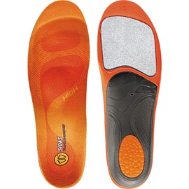 Sidas Unisex Winter 3Feet Insulated Cushioned Skiing Insoles with EVA Pad for Arch Support, High-Arched Feet, X-Large (45-47), Orange