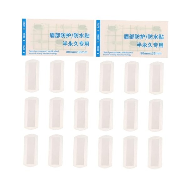 20Pcs Eyebrow Protection Strips Breathable Nose Patch for Eyebrow Makeup