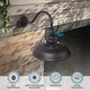 LEONLITE 14 Inch 3CCT LED Gooseneck Barn Light Fixture, Dusk