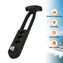 4 Pack Boat Telescoping Ladder Rubber Strap Boarding Fixed Lock Belt Adjustable 4-Hole Installation for Pontoon Boat Yacht Roof RV Folding Ladder