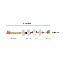 3Pcs Parrot Chewing Toy with Bell - Bird & Parakeet Beak Grinding Stone Lava Block Calcium Stone for Parakeet Cockatiel Conure Hamster Chinchilla Rabbit