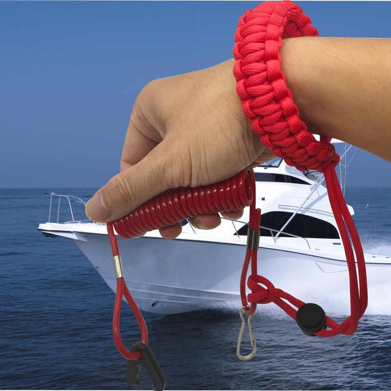 Boat Kill Switch Lanyard Suit for Outboard Motors and Boating