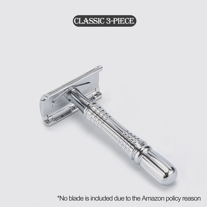 BAILI Double Edge Safety Razor Rust-proof Reusable Manual Stainless DE
