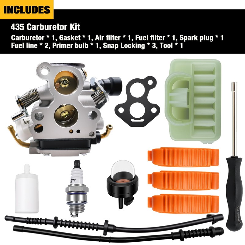Dakule Carburetor Kit 506450501 Compatible with Husqvarna 435 440 135