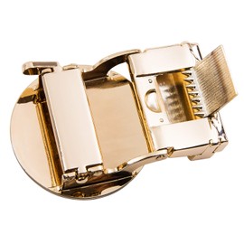 Barry.Wang Mens Formal Belt Fashion Buckle Genuine Leather Ratchet Automatic Belt Luxury Gift
