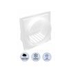 H&C VENT Rectangular Ventilation Grille with Backflow Flap, Plastic Weather