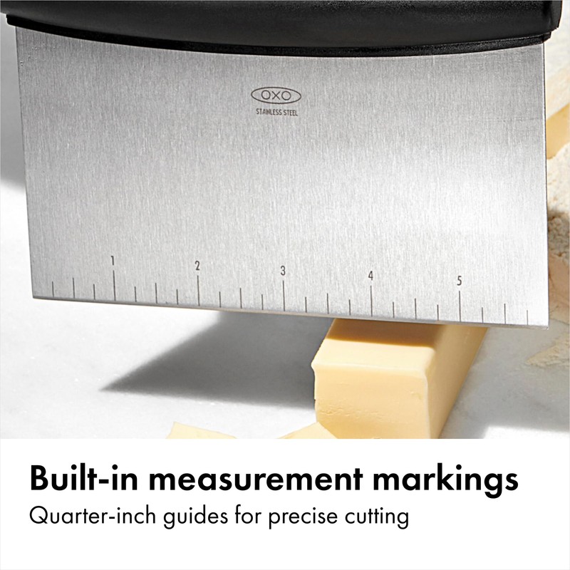 OXO Good Grips Stainless Steel Multi-Purpose Scraper & Chopper, Dough