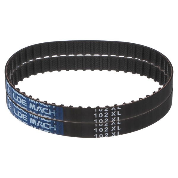 sourcing map 2pcs 102XL 037 Timing Belt 51 Teeth Rubber