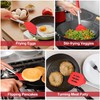 3 PCS Cooking Utensil Set, P&P CHEF Red Silicone Kitchen