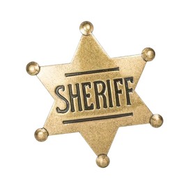 Sheriff's Badge,Western Sheriff Star Badge Pins,Honorary Hat Emblem Anniversary Commemorative Medal Emblem,Retro Hexagram Letter Alloy Brooch,Themed Birthday Pin Badges Decorations