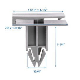 OAUTOO 15PCS Rocker Panel Moulding Clip for GM 10431761, 10411395 Grand Prix, Impala, Impala Limited, Malibu, Monte Carlo, STS