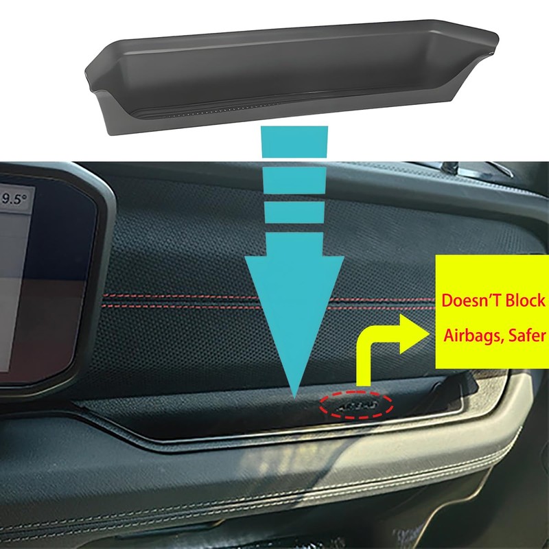 LIUQING JL GrabTray Passenger Storage Tray Organizer for Jeep Wrangler
