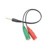 Akkerds Headphone + Microphone Adapter Cable/Headphone Converter Line/3 Female x