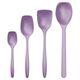 Rosti Classic Cooking Spoon Set of 4, High-Quality Kitchen Utensil Set with 3 Cooking Spoons and 1 Baking Spoon, Made of Plastic, Heat Resistant, Shatterproof, Dishwasher Safe, Lavender