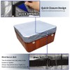 UCEDER Waterproof Hot Tub Cover 170G Polyethylene Spa Cover and