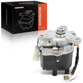 A-Premium Ignition Distributor with Cap and Rotor Compatible with Honda Civic CRX 1988 1989 1990 1991 1.5L, 5+2 Blades