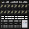 16 Pods White Rock Lights 6000K Pure White 36 LEDs
