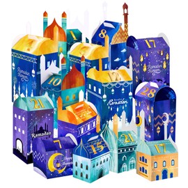 SelfTek DIY Ramadan Calendar for Crafts and Filling, Pack of 30 Gift Boxes for Crafts, Ramadan Calendar for Crafts, Ramadan Gift Bags, Candy Bags