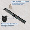 Neodrain 18-Inch Linear Shower Drain,with 2-in-1 Flat & Tile Insert