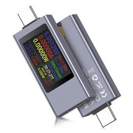 360 W USB C Tester Meter, 4-30 V 0-12 A Type C Multimeter Digital, USB Digital Tester Power Meter with Snanzeige, Capacity Voltage Tester Current Meter, Power Capacity Detector with Curve Measurement