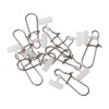 50pcs Fishing Line Sinker Slide with Duo-Lock Snap Hooked Snap