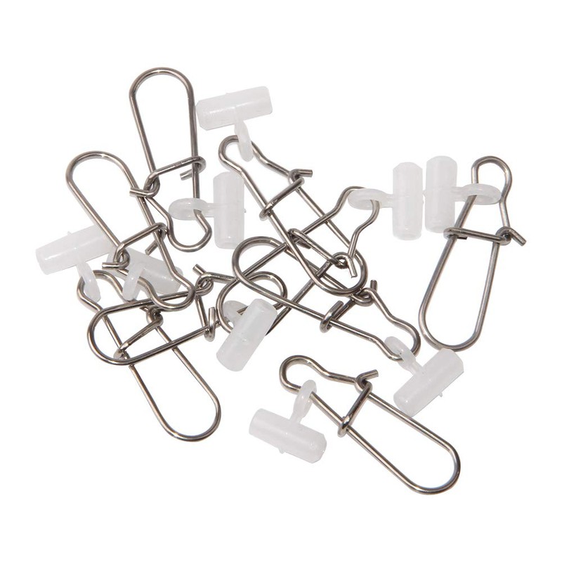 50pcs Fishing Line Sinker Slide with Duo-Lock Snap Hooked Snap