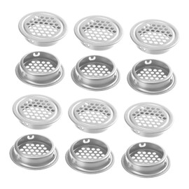 TEHAUX 20pcs Vent Cover for Cabinets Wardrobes and Furniture Durable Louvered Air Vent for Heat Dissipation Easy Installation